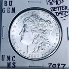 1890 S BU GEM MORGAN SILVER DOLLAR UNC MS+++ U.S. MINT RARE COIN 7097