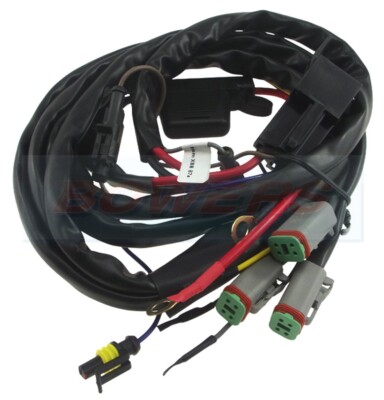 Ledson 3 Wege Mehrere LED Lichtleiste Spot Licht Kabelsatz 4 Pin Deutsch DT 12 V