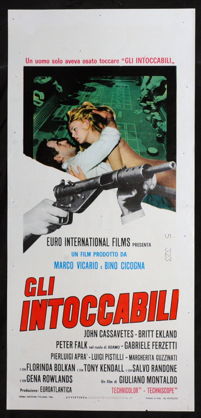 Locandina originale film Gli intoccabili (1969) - Regia di Giuliano Montaldo