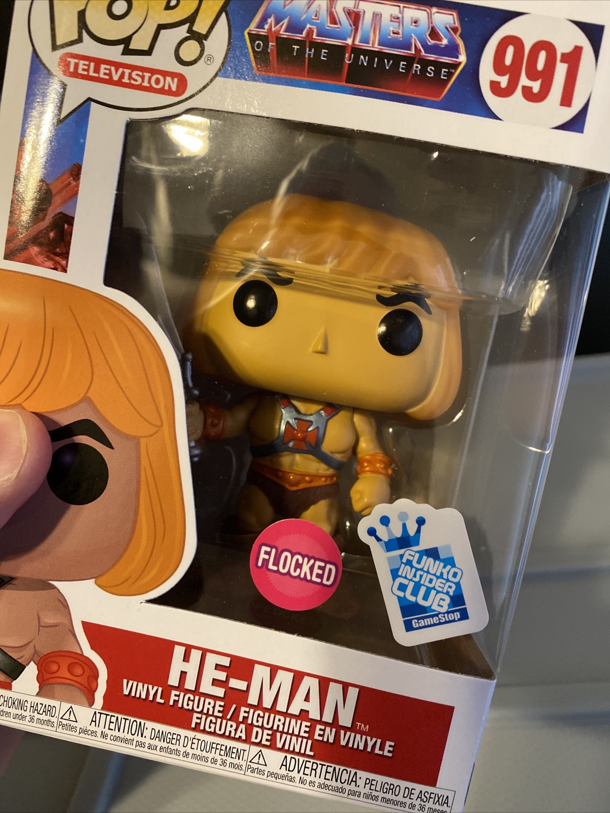 MOTU He-Man Flocked Funko Insider Club 
