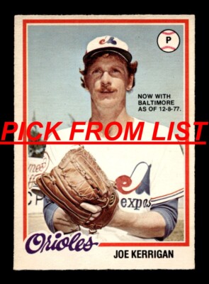 1978 O Pee Chee OPC 1-237 EX/EX-MT Pick From List All PICTURED pp4