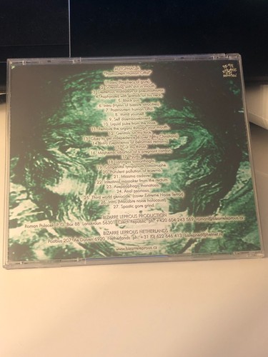 AUTOPHAGIA POST MORTEM HUMAN OFFAL CD 2003 RARE GORE GRIND LAST DAYS OF HUMANITY - Picture 2 of 2