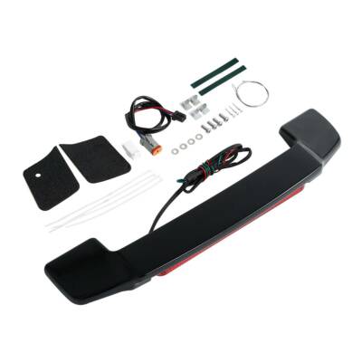 Vivid Black LED Light Spoiler Trunk Fit For Harley King Razor Chopped 97-13