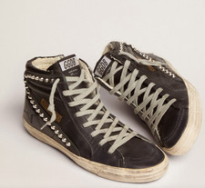 GOLDEN GOOSE Slide Studded Leather In Black Size 42 - Pre-owned, great condition