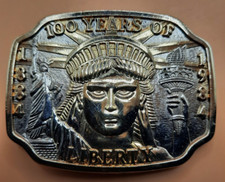 100 Years of the Statue of Liberty Belt Buckle 1886-1986 Commemorative