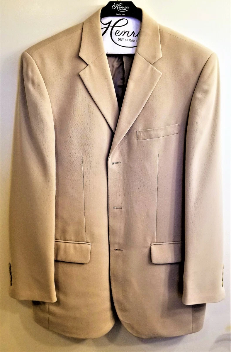 Alfani Men s Sport Coat Jacket Blazer Tan Medium 3 Button Front