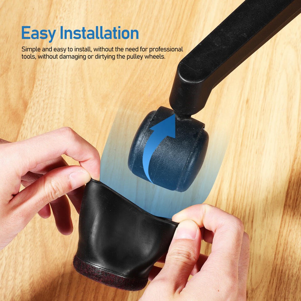 10pcs Caster Covers Furniture Caster Protectors Furniture Foot Covers