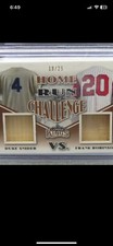 /25🔥 DUKE SNIDER/FRANK ROBINSON 2020 Lumber Kings HR Challenge Dual GU Bat 🔥