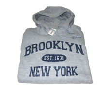 New Men's Brooklyn New York ESt. 1631 Gray Pullover Hoodie Hooded Sweatshirt 2X New Men's Brooklyn New York ESt. 1631 Gray Pullover Hoodie Hooded Sweatshirt 2X