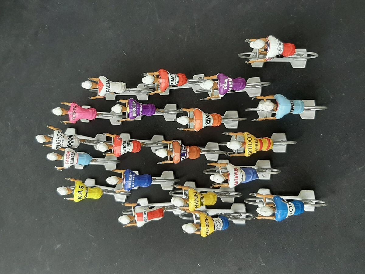 Figurines Cyclistes Cofalu – Tour De France 1968 – Série Complète De 13, Peintes Main