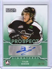 2015-16 Leaf ITG Heroes & Prospects ~Tyler Benson PS-TB1 (20/20) ~ Autograph