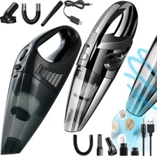 Cordless Rechargeable Handheld Vacuum Cleaner Powerful Home & Car Vacuum Wet/Dry