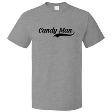 Funny Candy Man Retro Old School T shirt Tee