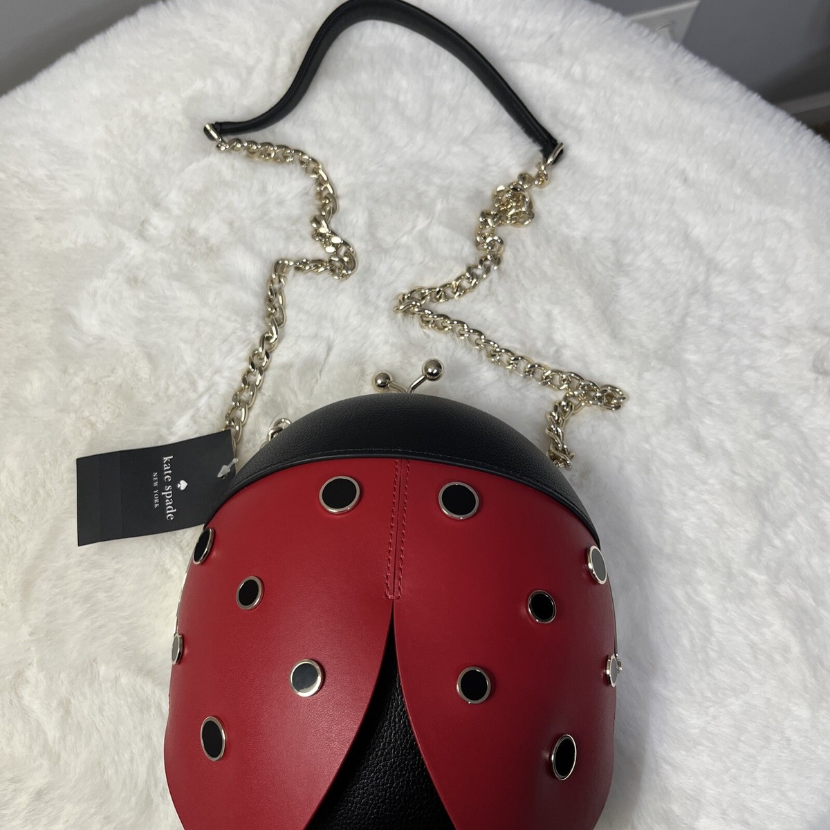 KATE SPADE Dottie 3D Ladybug Crossbody Bag New Novelty Collector