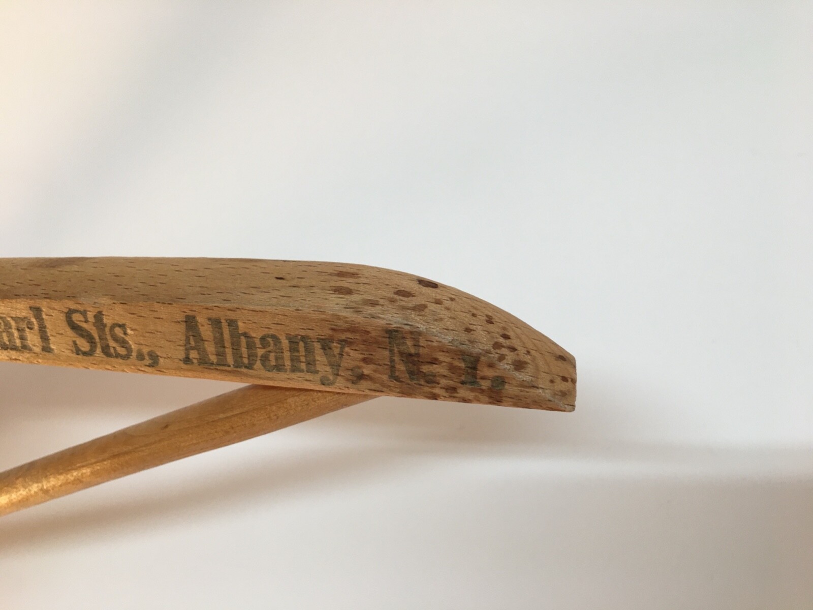 Vintage Solomon's Clothes Shop Wood Clothes Hanger … Gem