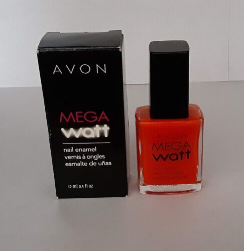 Avon Mega Watt Nail Enamel Polish in VOLTAGE Orange