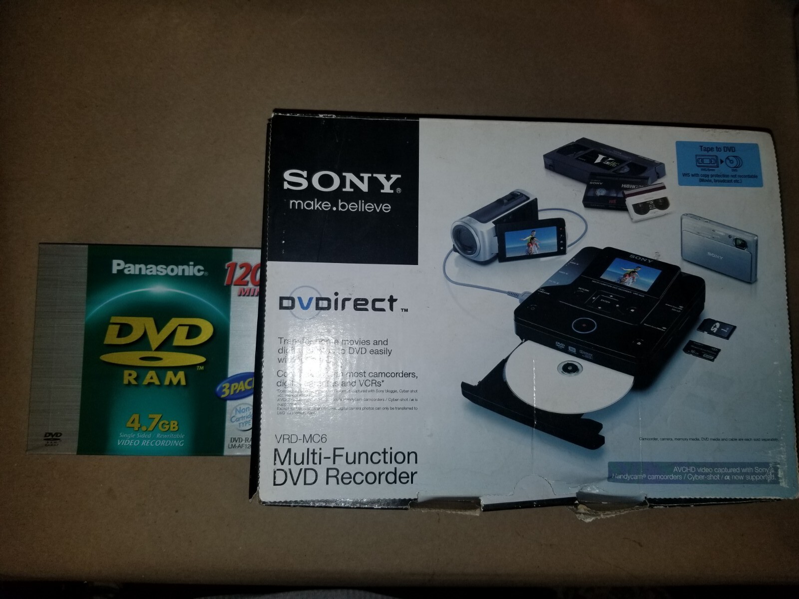 New! Sony DVD Recorder VRDMC6 DVDirect MultiFunction Burner VHS to
