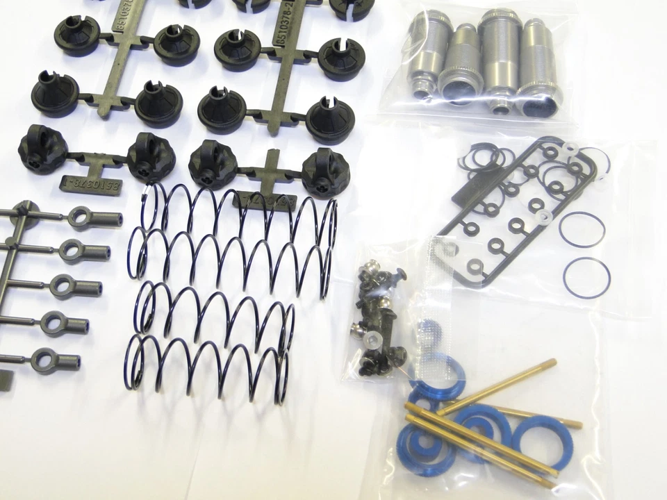 **NUEVO ASOCIADO T6.4 Juego de Amortiguadores GRIS/BLANCO Muelles SC6.4 ACJ Foto 2 de 3