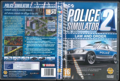 POLICE SIMULATOR 2 LAW AND ORDER PC DVD ROM GREAT USED PAL ITA - Picture 1 of 1