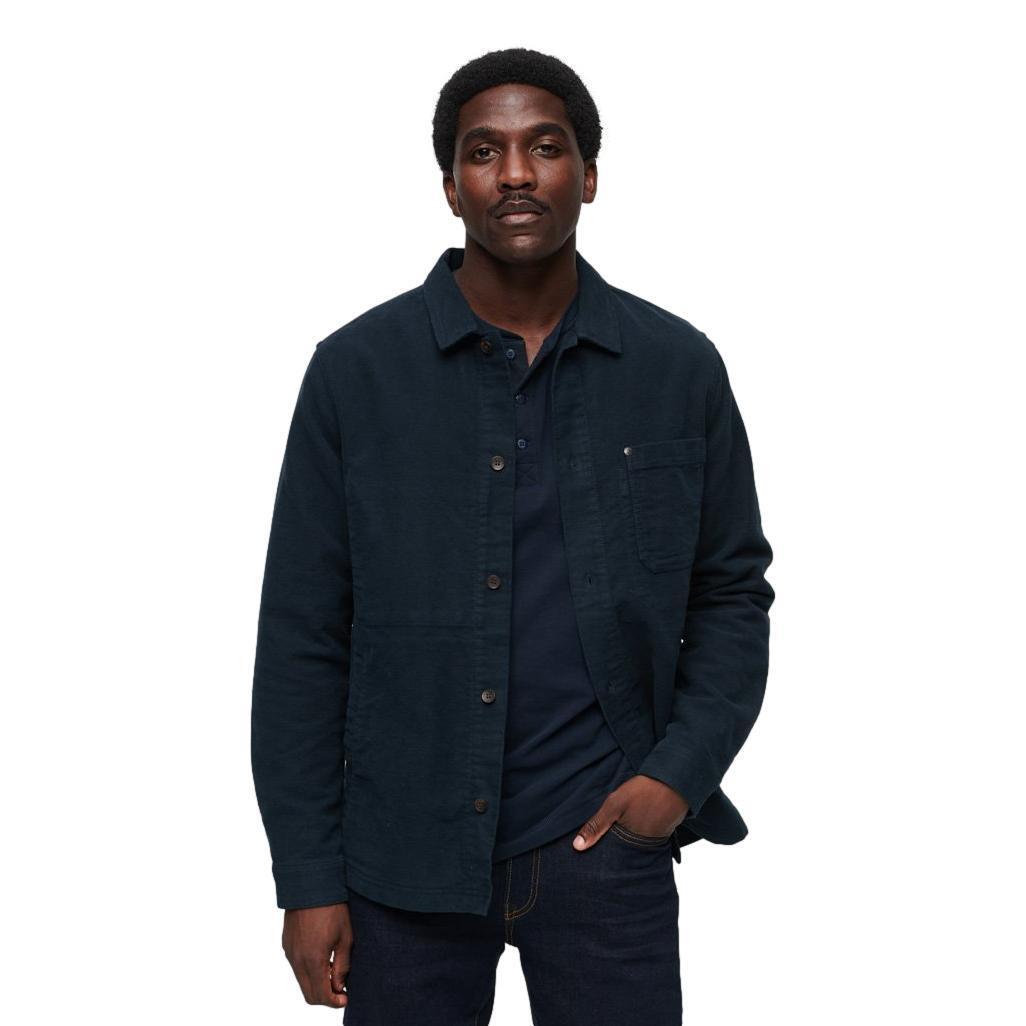 Superdry Men's Merchant Moleskin Overshirt Eclipse Navy eBay