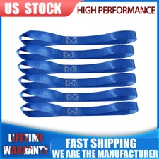 6Pack Soft Loop Tie Down Strap Ratchet 4500LBS For Motorcycle ATV UTV Heavy Duty