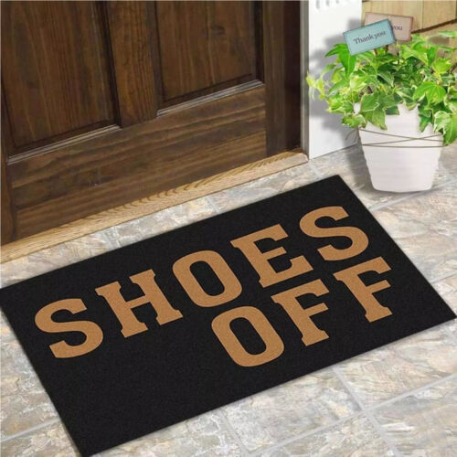 Doormat Funny Entrance Floor Mat Shoes Off Indoor Decorative Doormat Floor Mat - Photo 1/12