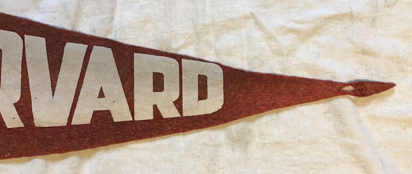 Vintage Harvard University Felt Pennant Flag Banner 50's Era Latin Seal