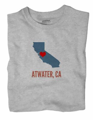 Atwater California CA T-Shirt HEART