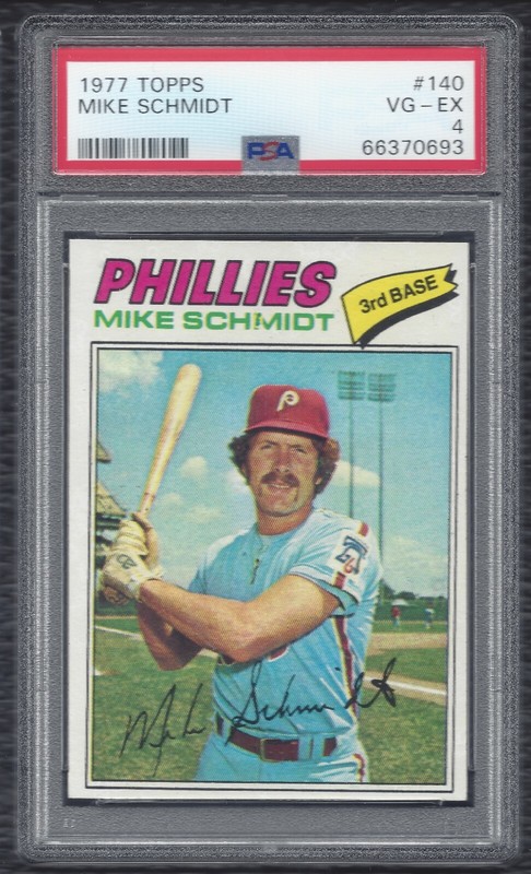 1977 Topps Mike Schmidt Vintage Baseball Card #140 Phil Phillies HOF PSA 4 VG-EX