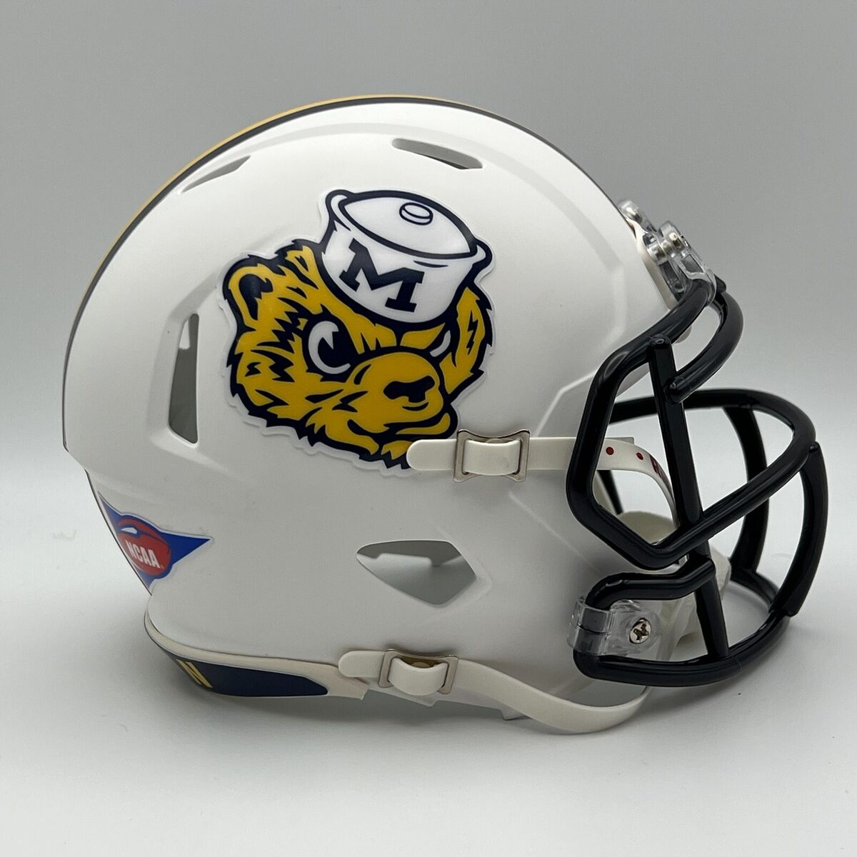 Michigan Wolverines Speed CUSTOM Matte White WolverBear Mini Michigan Wolverines Speed CUSTOM Matte White WolverBear Mini
