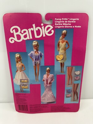 Vintage 1986 Barbie Fancy Frills Lingerie Clothing Set 3183 | eBay