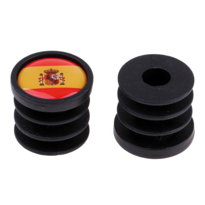 1 Para 7/8 '' Nationalflaggen Fahrrad Lenkergriffe Kappe Stecker Griff Bar