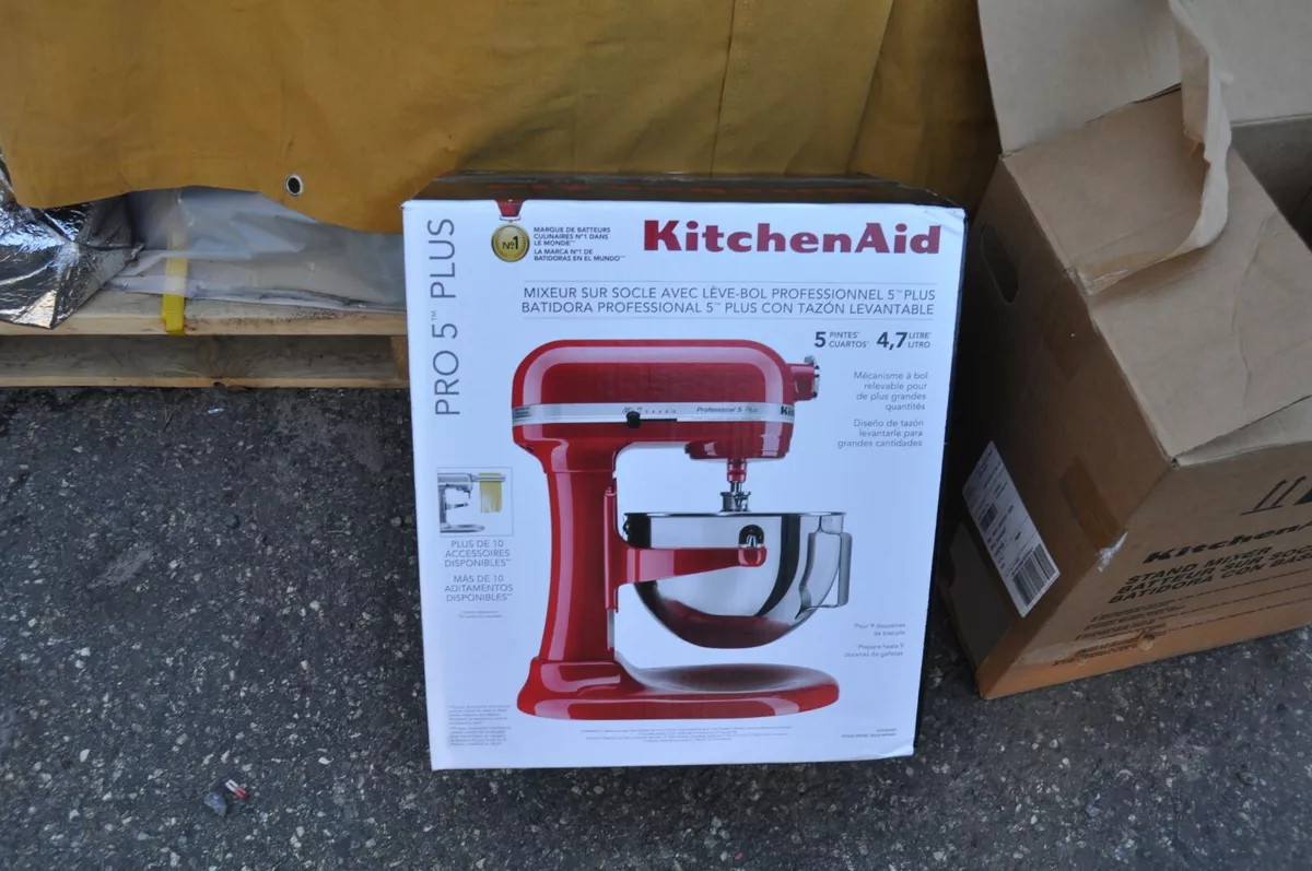 KitchenAid KV25GOXER Professional 5 Plus Series 5 Quart Stand Mixer, Empire  Red