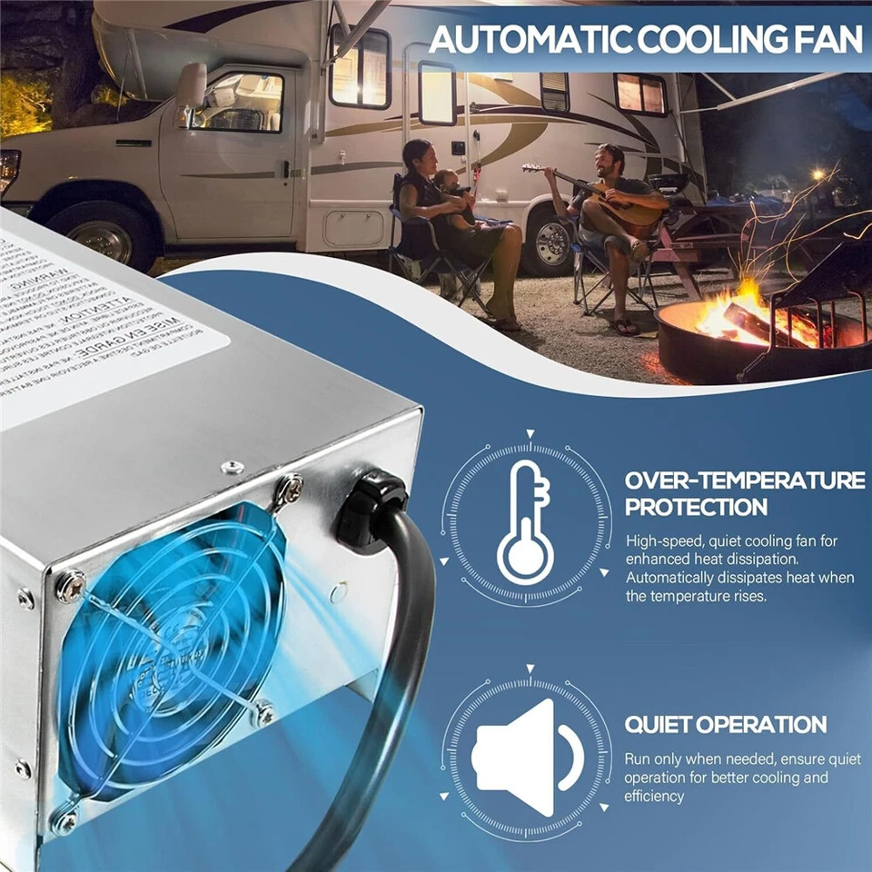 1 x WF-9875 75 Amp Deck Mount RV Power Converter Charger for RV Trailer Camper - Image 3 of 4