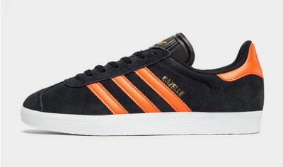 adidas gazelle black and orange