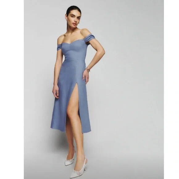 Reformation Weiss Linen Dress 水色　新品タグ付け 1310278.1.BAGUETTE_CHECK?_s=