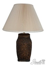 F38695: Large Rattan Decorator Table Lamp w. Shade