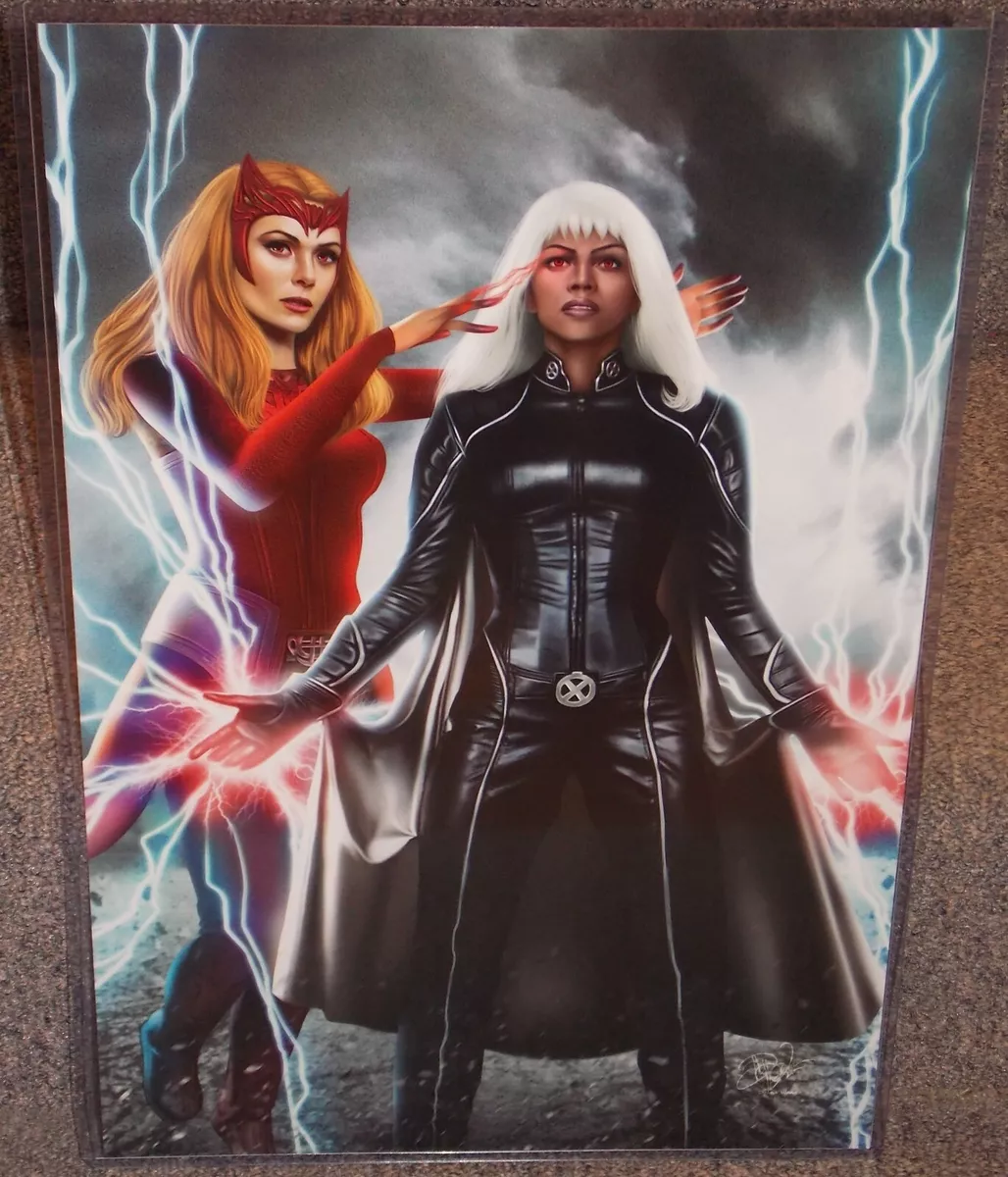 SCARLET WITCH x-men Signed Print 