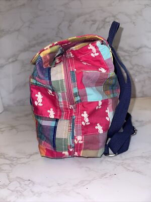 Disney Parks Mickey Silhouette Pink Madras Patchwork  display picture 3