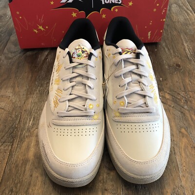 Men Reebok Club C 85 Looney Tunes Shoes Sneakers Size 13 Tan  display picture 1