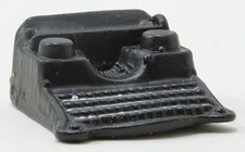 Dollhouse Miniatures 1:12 Scale Black Typewriter #IM65194