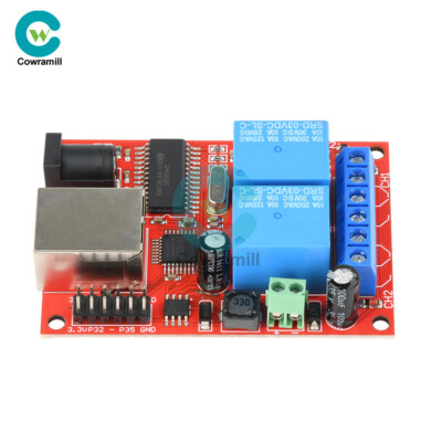 LAN Ethernet 2 Way Relay Board Delay Switch TCP/UDP Controller Module WEB Server