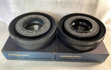 2 Vintage Airequipt Circular Slide Magazine Carousel Holds 100 Each w/Boxes