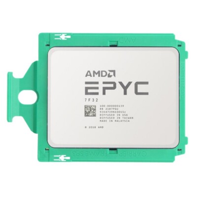 AMD EPYC 7F32 Unlocked 3.7GHz 8 Core 16 Thread 180W DDR4 SP3Socket CPU Processor