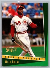 1993 Score Select - #348 Willie Greene Cincinnati Reds MLB Baseball Card