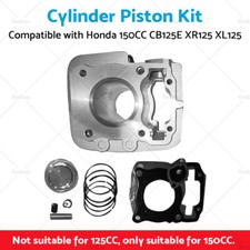 Cylinder Piston Big Bore Kit for Honda CB125E XR125L XL125 57.3mm 150CC