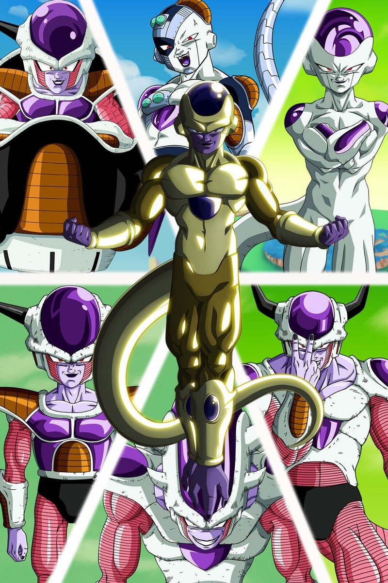 Dragon Ball Z Super Freeza Forms POSTER 24 X 18