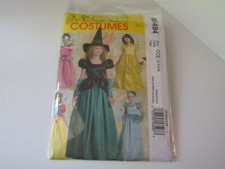 Pattern McCall's M5494 CCE girls sizes 3-6 princess and witch costumes cosplay