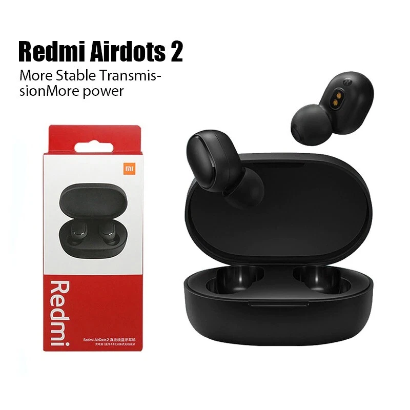 Redmi Airdots 2, Bluetooth 5.0 Wireless Headphones, Wireless Earbuds,  Hands-free Stereo Headphones with Microphone 