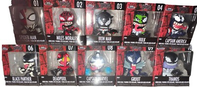 Funko Minis Bobble-Head Marvel Venom Complete Set Of 10 With Display Box